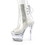 Pleaser FLASHDANCE-1018C-7 7" Heel, 2 3/4" PF LED Illuminated Open Ankle Boot, Side Zip