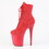 Pleaser FLAMINGO-1020RM 8" Heel, 4" PF Lace-Up RS Mesh Ankle Boot, Side Zip