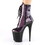 Pleaser FLAMINGO-1020SHG 8" Heel, 4" PF Lace-Up Front Ankle Boot, Side Zip