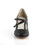 Pin Up Couture FLAPPER-35 Single Soles : 3" Flapper, 3" Kitten Heel