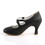 Pin Up Couture FLAPPER-35 Single Soles : 3" Flapper, 3" Kitten Heel
