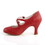 Red Faux Leather