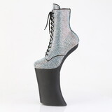 Pleaser FORBIDDEN-1020RS 11" Heelless, 6 1/4" PF RS Embellished Ankle Boot, Side Zip