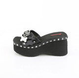 Demonia FUNN-28 2 1/2" Platform Slide Sandal