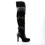 Demonia GLAM-300 Women's Over-the-Knee Boots, 3 3/4" Heel