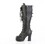 Demonia GOTHIKA-108 3 3/4" Heel, 1 1/4" PF Knee High Boot, Side Zip