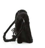 Demonia HB-663 Faux Suede & Fur Crossbody 20x24x8 cm Bag