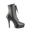 Devious INDULGE-1020 5 1/4" Heel, 1 1/4" PF Lace-Up Front Ankle Boot, Side Zip