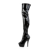 Pleaser KISS-3000 Platforms (Exotic Dancing) : Thigh High Boots, 6