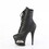 Pleaser MOON-1020SK 7" Heel, 2 3/4" Cut-Out PF Lace-Up Ankle Boot, Side Zip
