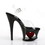 Pleaser MOON-708HRS 7" Heel, 2 3/4" Cut-Out PF Ankle Strap Sandal
