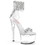 Pleaser PASSION-727RS 7" Heel, 2 3/4" PF RS Embellished Ankle Cuff Sandal, Back Zi