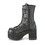 Demonia RANGER-308 3 3/4" Heel, 2 1/4" PF Lace-Up Ankle Boot, Side Zip