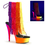 Pleaser RAINBOW-1017TF-6 Platforms (Exotic Dancing) : Ankle/Mid-Calf Boots, 6" Heel