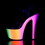 Pleaser RAINBOW-309UV Platforms (Exotic Dancing) : 7&quot; - 7 1/2&quot; Heel, 7" Heel