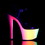 Pleaser RAINBOW-309UV Platforms (Exotic Dancing) : 7&quot; - 7 1/2&quot; Heel, 7" Heel