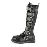 Demonia REAPER-30 Unisex Combat Boots : Leather, 1 1/4