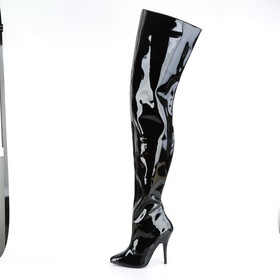 Pleaser SEDUCE-4010 Single Soles : Crotch Boots, 5" Heel