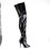 Pleaser SEDUCE-4010 Single Soles : Crotch Boots, 5" Heel