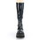 Demonia SHAKER-65 4 1/2" Wedge PF STR Knee High Boot, Back Zip