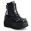 Demonia SHAKER-52 Women's Ankle Boots, 4 1/2" Stacked Wedge PF