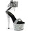 Pleaser SKY-327RSI 7" Heel, 2 3/4" PF Ankle Cuff Sandal w/RS, Back Zip