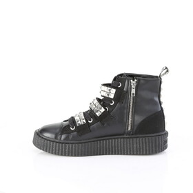 Demonia SNEEKER-225 1 1/2"PF Round Toe Lace-Up Front High Top Creeper Sneaker