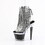 Pleaser SPECTATOR-1017RSF 7" Heel, 3" Textured PF Open Toe/Heel Lace-Up Fringe Ankle