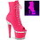 Neon H. Pink Faux Leather/Clr-H. Pink Matte