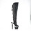 Pleaser SPECTATOR-3019 7" Heel, 3" Textured PF Open Toe/Heel Thigh Boot, Side Zip