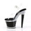 Pleaser SPECTATOR-708RS 7" Heel, 3" Textured PF Ankle Strap Sandal w/RS