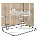 SS-02 Clear Acrylic Gridwall Shelf (6 PCS)