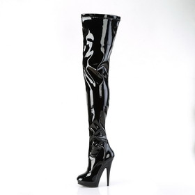 Fabulicious SULTRY-4000 6" Heel, 1" PF Stretch Crotch Boot, Side Zip
