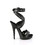 Fabulicious SULTRY-619 6" Heel, 1" PF Zipper-Inlaid Wrap-Around Sandal