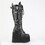 Demonia SWING-260 5 1/2" PF Lace-Up Knee High Boot, Side Zip
