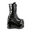 Demonia WAVE-150 6" Wedge PF Lace-Up Mid-Calf Boot, Back Metal Zip