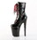 Pleaser XTREME-1020-1 **8" Heel, 4" PF Two Tone Lace-up Ankle Boot, Side Zip