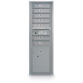 Postal Products Unlimited N1029411 7 Door Standard 4C Mailbox with 1 Parcel Locker