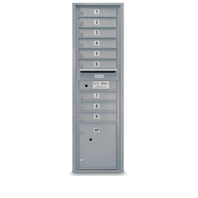 Postal Products Unlimited N1029416 9 Door Standard 4C Mailbox with 1 Parcel Door