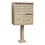 Postal Products Unlimited N1029594 8 Door F-Spec Cluster Box Unit with Pedestal, Sandstone