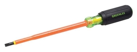 Greenlee 0153-22-INS Screwdriver,Insulated,Cab,3/16"X6"