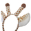 TOPTIE 6 PCS Giraffe Animals Ears Headband, Christmas Decorations for Adult & Kid, Costume Hair Hoop Party Favors