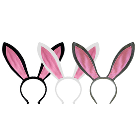 TOPTIE Easter Bunny Ears Headbands, Christmas Rabbit Ears Costume Headwear for Adults & Kids, Cosplay Festival Party Supplies