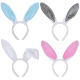 TOPTIE Easter Bunny Ears Headband for Adults & Kids, Halloween Plush Rabbit Hair Hoop, Party Favors Cosplay Costume