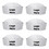 TOPTIE Custom White Sailor Hat 6 PCS, Add Logo on Unisex Captain Hats for Teens and Adults, Costume Party Accessories