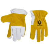 Armour Guard Super Premium Top Grain Cowhide Palm with added Cowhide Split Palm, Thumb, and Index Finger Drivers Glove that can also be used for spot welding