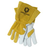 Armour Guard Top Grain Goatskin Leather Palm, Cowhide Back MIG Welding Glove