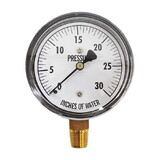 Blue Star Low Pressure Gauge 1-1/2 X 30#