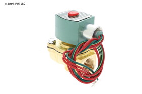 ASCO 8210G9 Valve,Solenoid, 2 Way Normally Closed, 3/4", NPT, 120Vac, 5 Cv 5-125 PSI Air, Water, and Light Oil Pilot Operated General Service Brass Body with NBR Seals and Nema 4X Enclosure