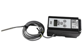 Johnson Controls A421GBF-02 Temperature Control, Electronic, 24 Vac, -40/212 Degree Temperature Control Range, Front Panel LCD, Nema 1, Din Rail or Surface Mount